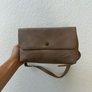Grey Beige Belt Bag